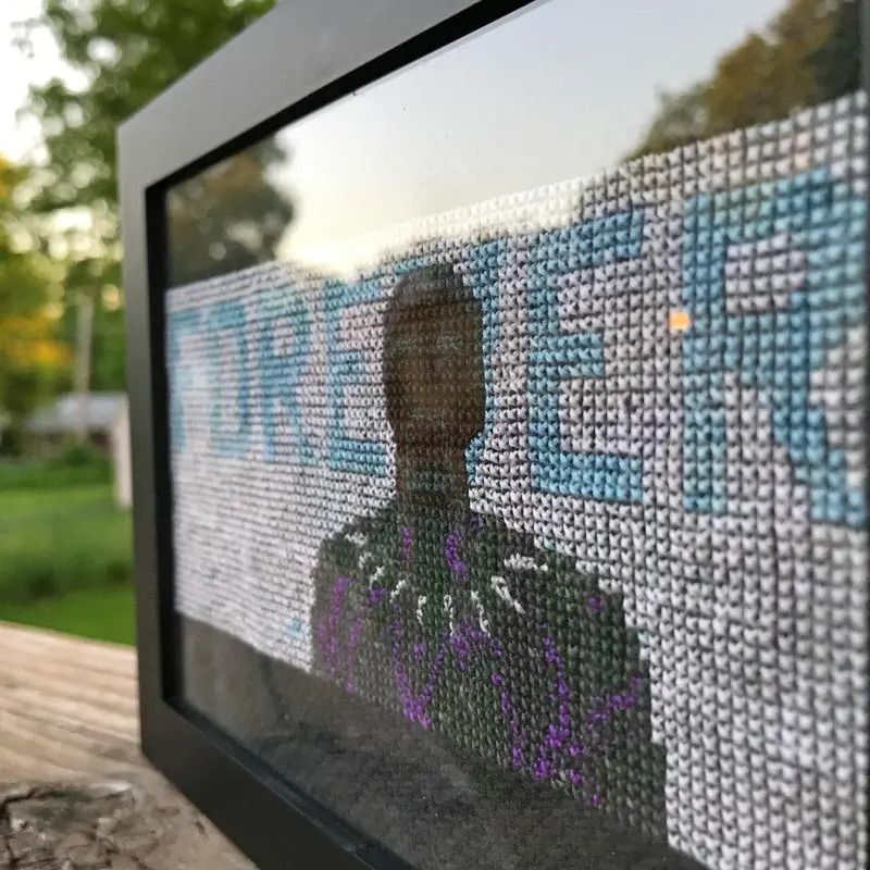 T’Challa forever ˣ deluxe cross stitch