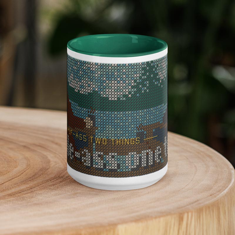 Leslie and Ron ˣ ceramic mug