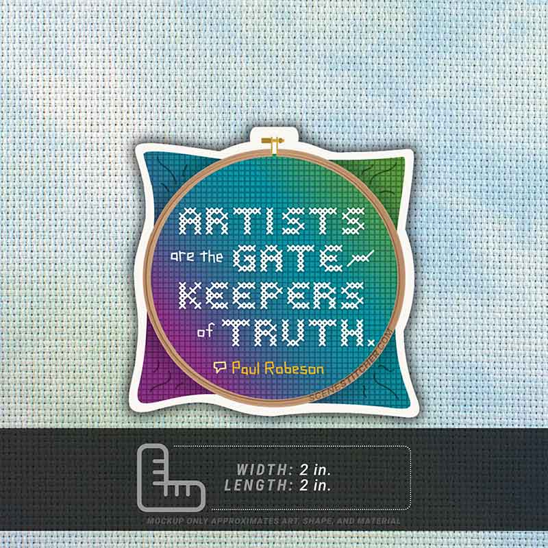 arts and seizure ˣ vinyl sticker