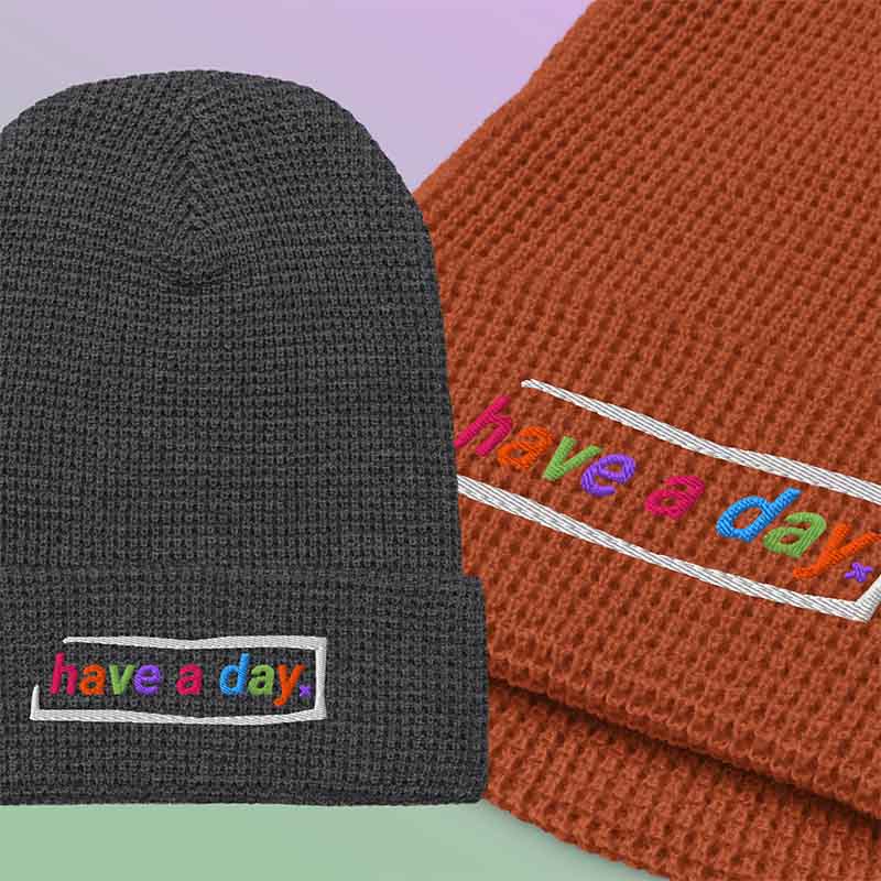 have a day ˣ waffle beanie - Image 4