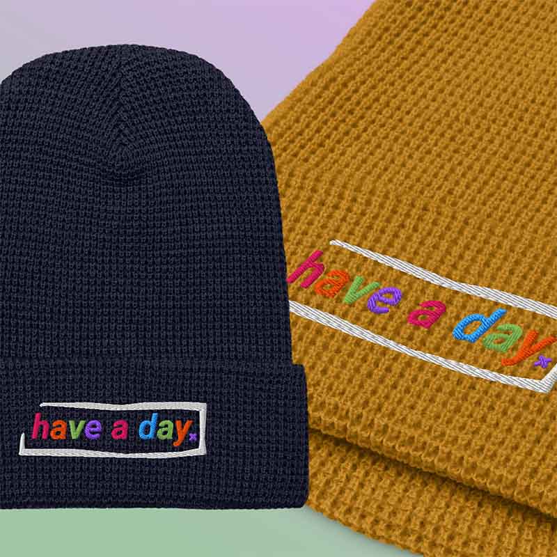 have a day ˣ waffle beanie - Image 3